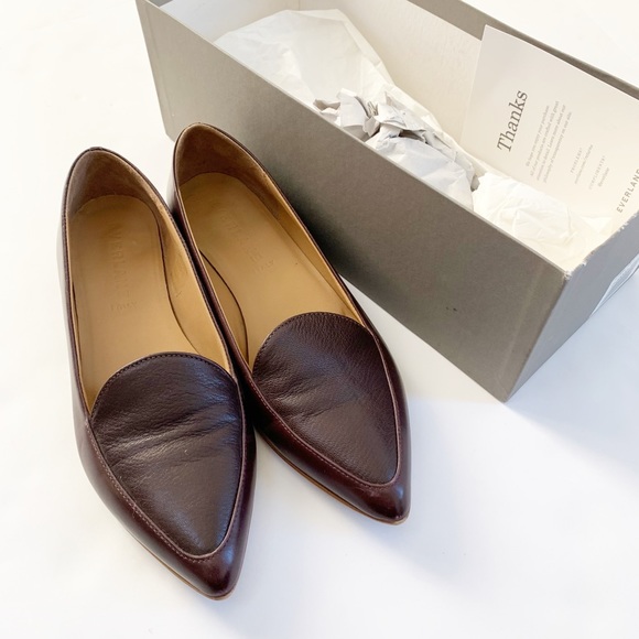 Everlane Shoes - ❗️Everlane Burgundy Modern Point Flats